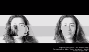 Laura Cubides // Esquema para sonido y movimiento [Bogotá, 2016] — extraído del video de Samanta García